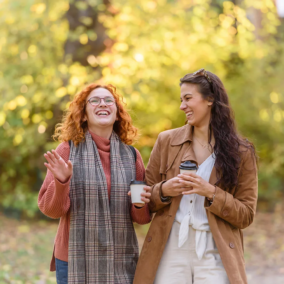 Two happy women